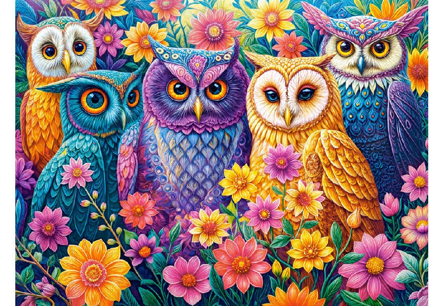 Castorland puslespil Flower Owl Meeting med 3000 brikker
