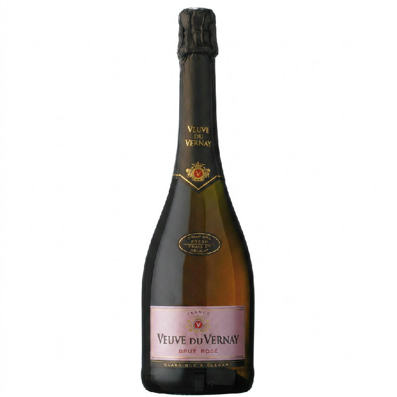 Flaske Veuve du Vernay Brut Rosé mousserende vin, 75 cl, fra Frankrig