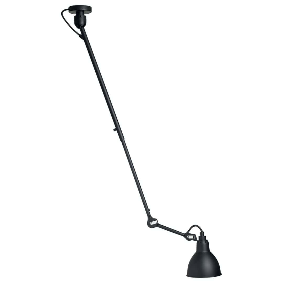 Lampe Gras 302 loftlampe i sort designet af Bernard-Albin Gras