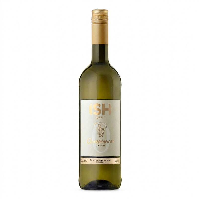 Flaske Chateau Del Ish alkoholfri Chardonnay hvidvin på 75 cl