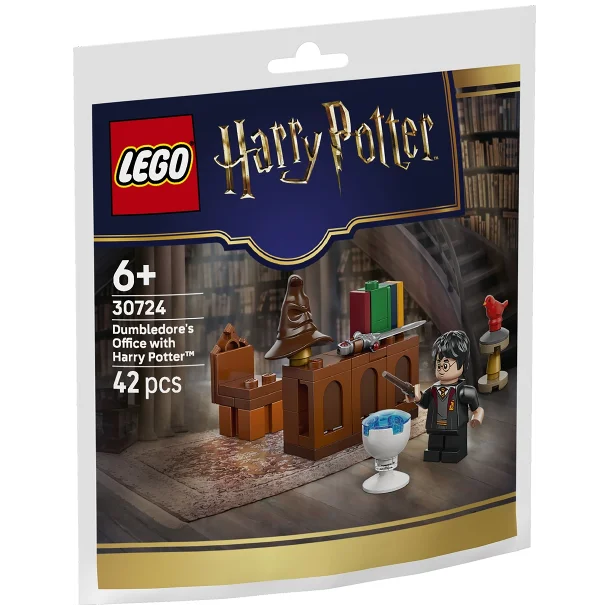 LEGO Dumbledore's Office with Harry Potter (30724) med Harry Potter og den unge Fawkes