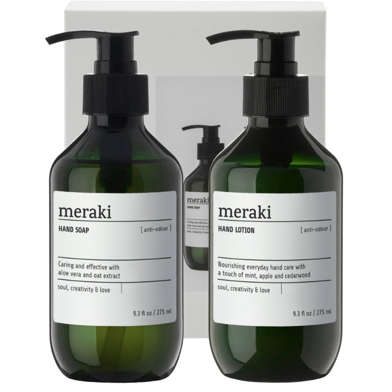 Se Meraki Anti-odour Håndpleje Gaveæske 2 x 275 Ml ✔ Kæmpe udvalg i Meraki - Køb online på udsalg og tilbud lige nu ✔ Billig fragt • Hurtig levering - Varenummer: Barlife-1500054 og 5707644904224 på lager - Udsalg på Home - Badeværelse - Håndsæbe Spar helt op til 79% - Kæmpe udsalg på over 739 mærker