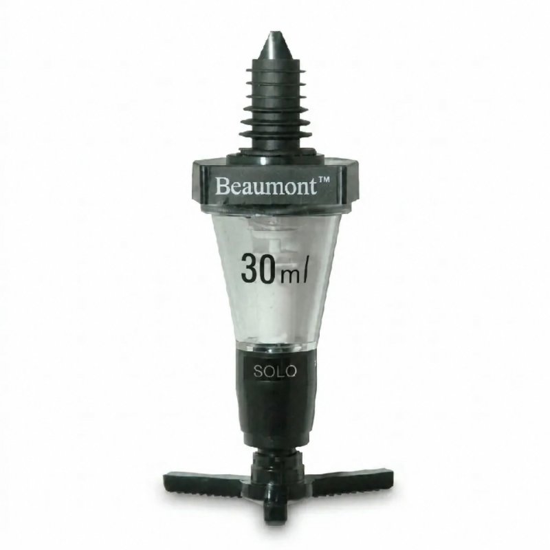 Sort Beaumont doseringsmål i rustfrit stål, 3 cl / 30 ml