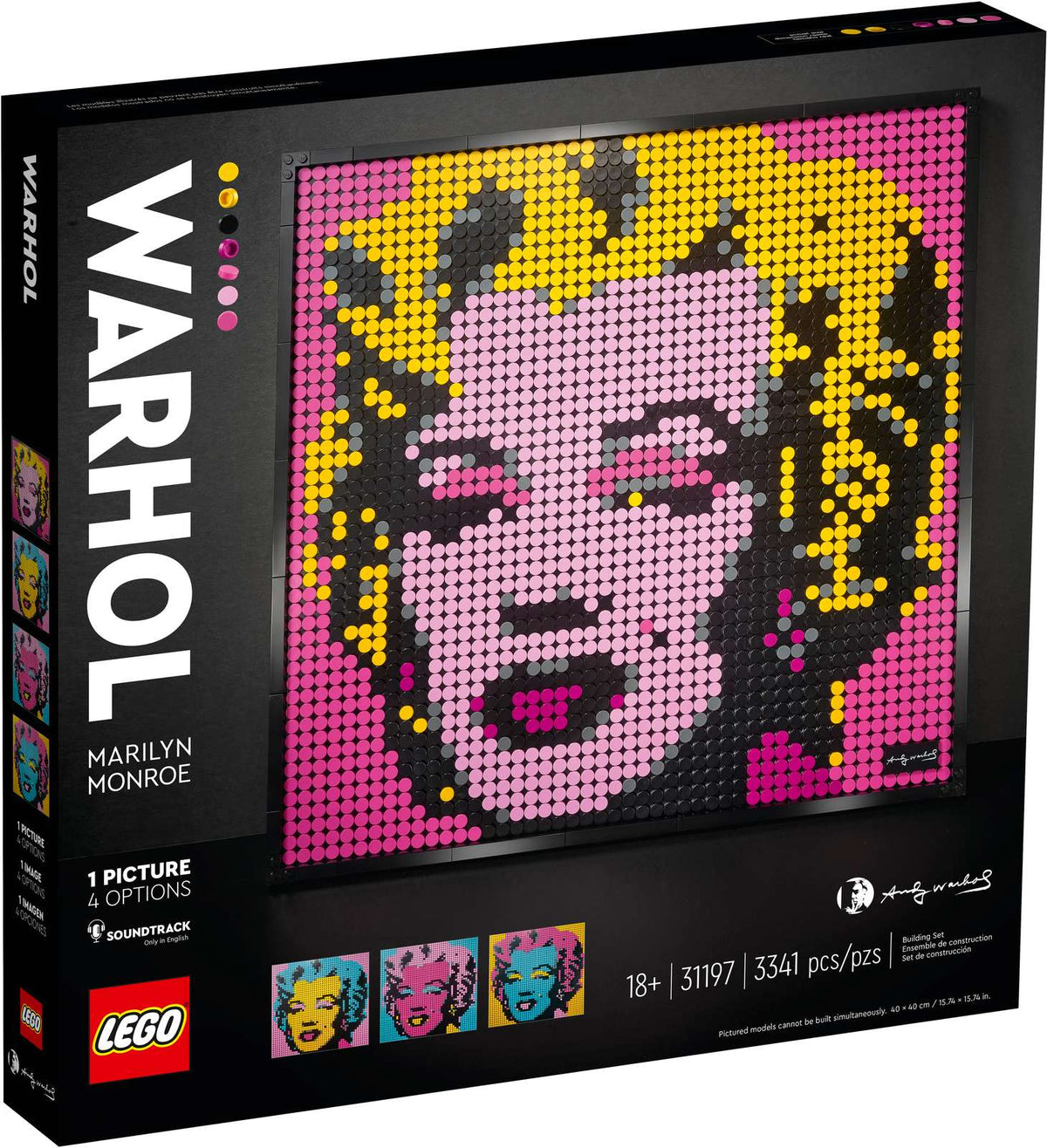 LEGO Art Andy Warhol´s Marilyn Monroe 31197, ikonisk kunst bygget af klodser