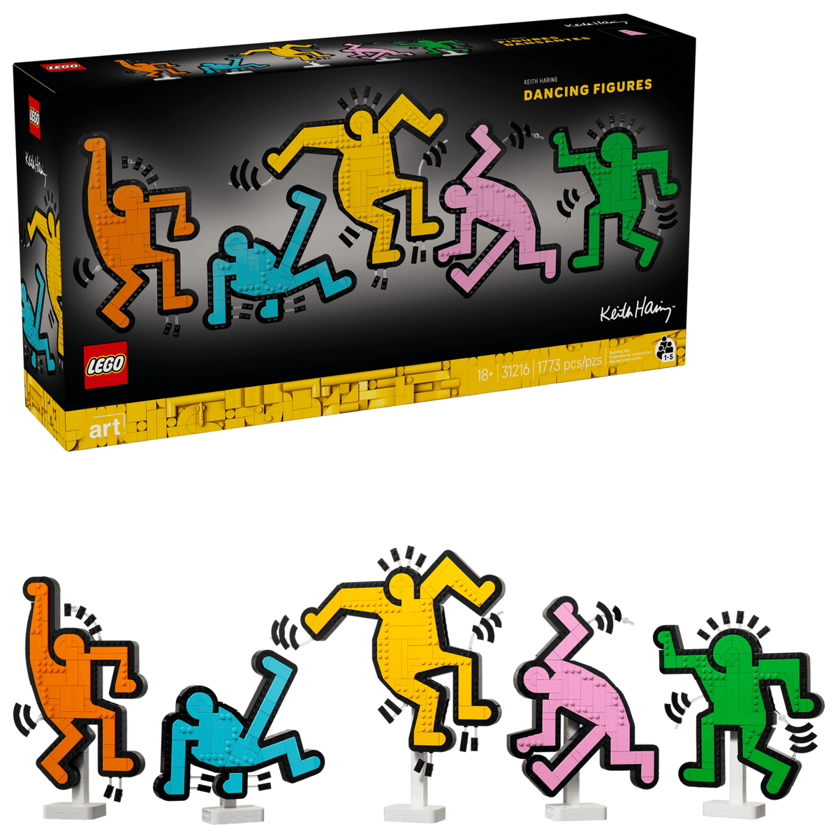 Keith Handler LEGO Art Keith Haring Dansende figurer – KopK Bolig Magasin