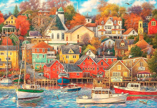 Clementoni puslespil Good Times Harbor med 1500 brikker