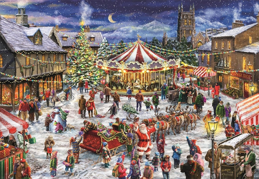 Clementoni puslespil The Christmas Fair med 1500 brikker