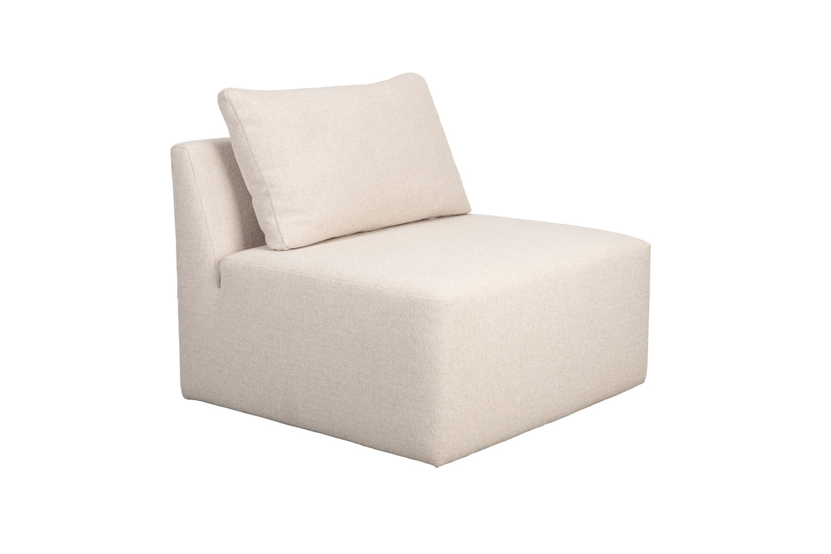 Zuiver Prosper 1-personers modul sofaelement betrukket med beige polyester