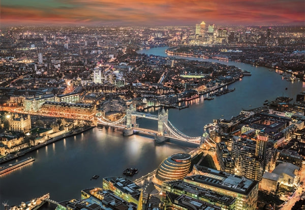 Clementoni puslespil Aerial view of London med 2000 brikker