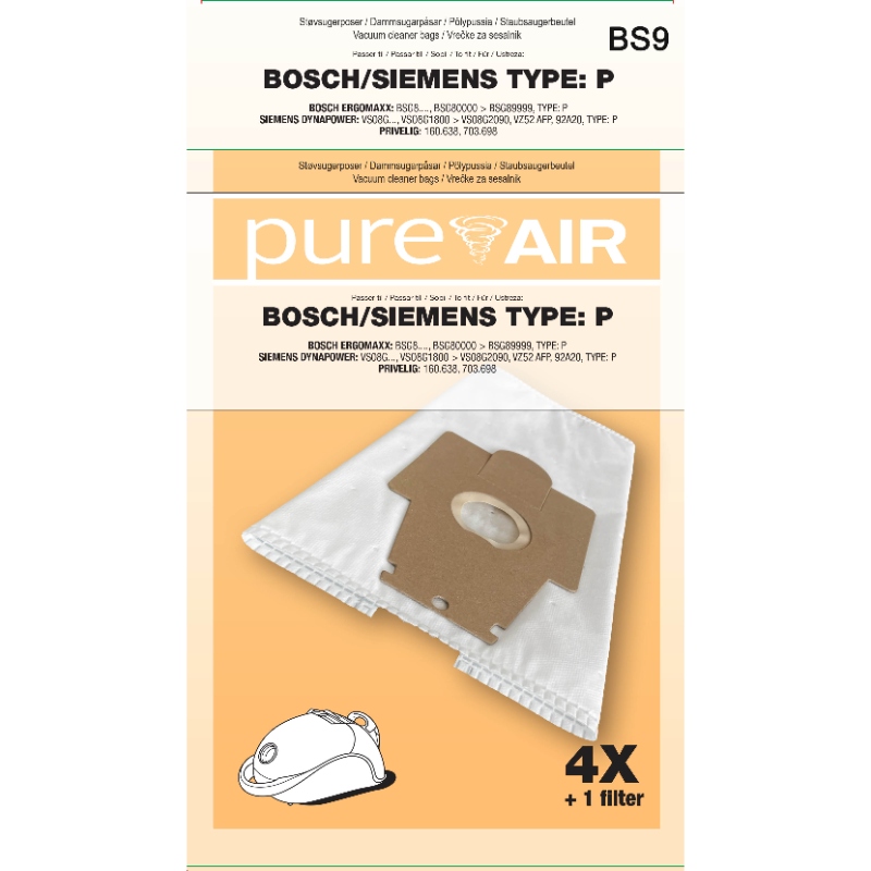 Se Støvposer Bs-9 Bosch/siemens p 4 Poser 1 Filter ✔ Kæmpe udvalg i Bolig Magasin - Køb online på udsalg og tilbud lige nu ✔ Lav fragtpris og hurtig levering - Varenummer: Barlife-1552196 og 5701761964413 på lager - Udsalg på Home - Rengøring - Rengøringsartikler Store besparelser – op til 71% - Store besparelser på over 2.281 mærker