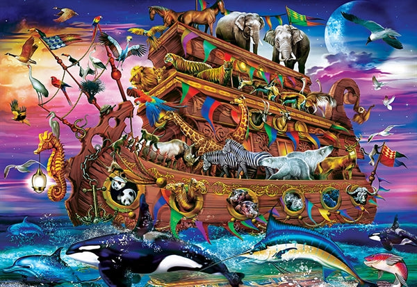 MasterPieces puslespil Noah's Ark med 300 XXL-brikker