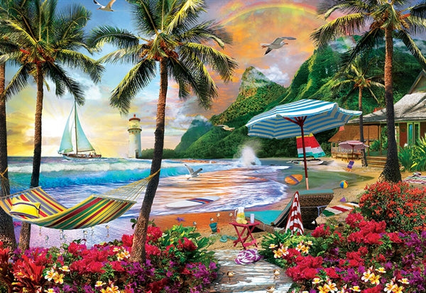 MasterPieces puslespil Hawaiian Life med 550 brikker