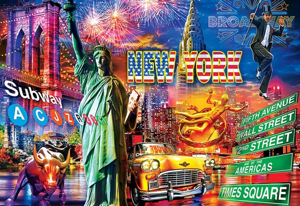 Puslespil New York City fra MasterPieces med 550 brikker