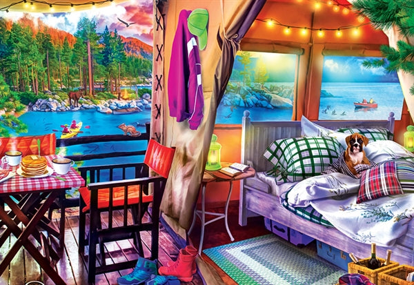 MasterPieces puslespil Glamping Style med 300 XXL brikker