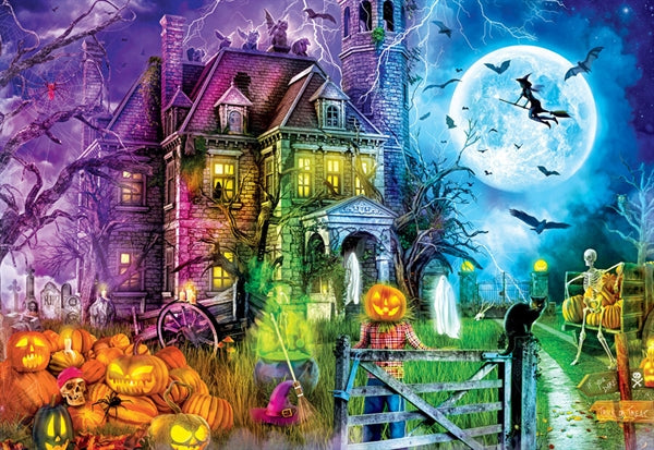 MasterPieces puslespil Halloween Terrors med 500 brikker