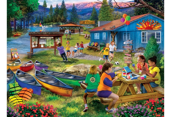 MasterPieces puslespil Camp Wiwanago med 300 XXL-brikker