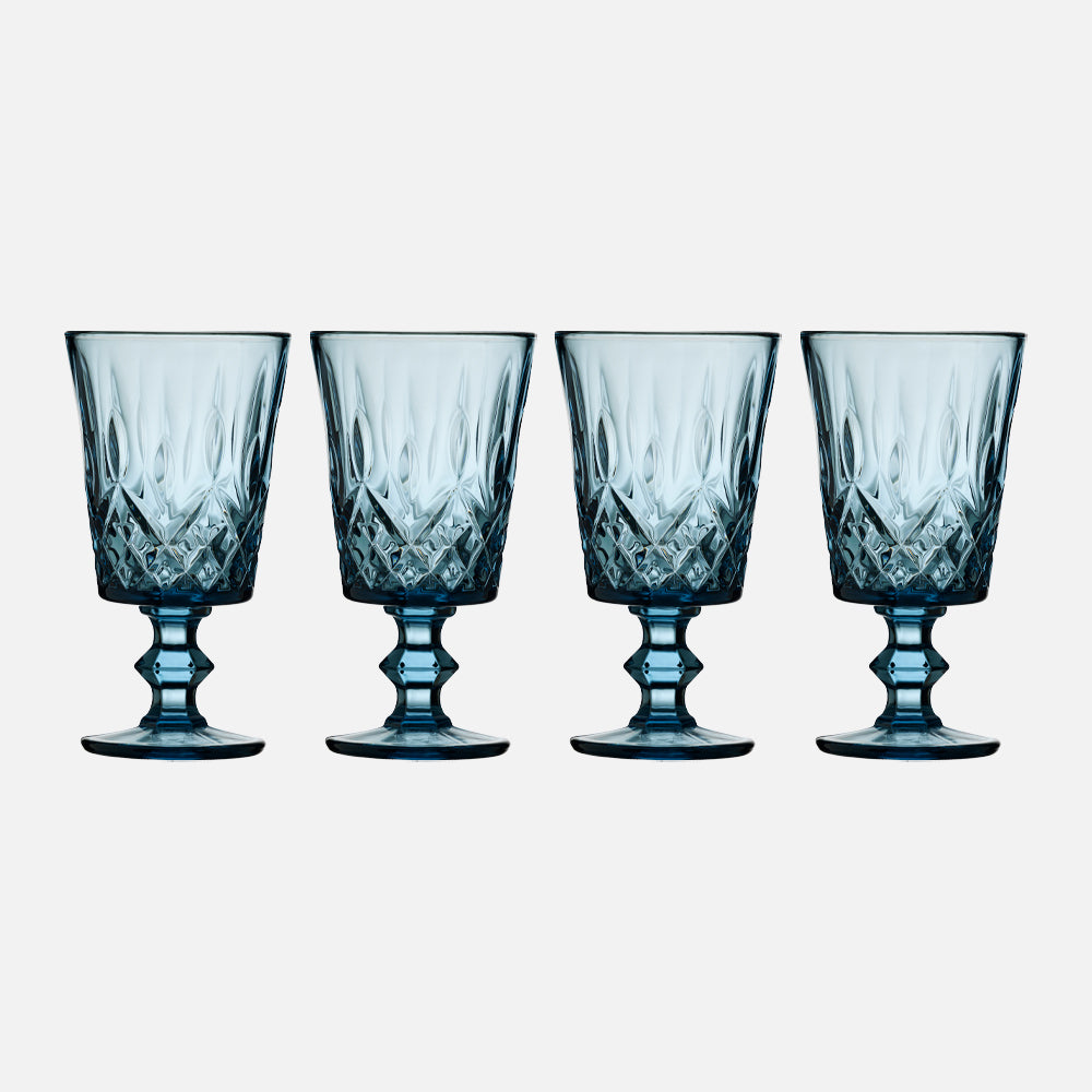 Se Lyngby Glas SORRENTO Farvet vinglas 4-pak - Blå ❤ Kæmpe udvalg i Lyngby Glas - Køb online på udsalg og tilbud lige nu ❤ Meget billig fragt og hurtig levering - Varenummer: HomeFeeling-5707 og barcode / Ean: 5722000323600 på lager - Udsalg på Alt i køkkenting og borddækning - Servering og glas Op til 63% rabat - Kendte mærker på udsalg – over 1.329 brands