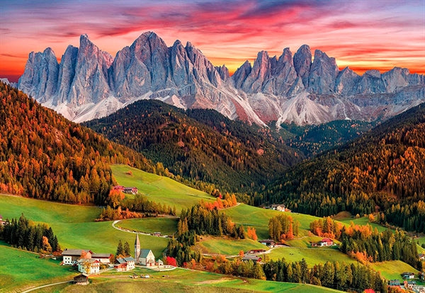 Clementoni puslespil Val di Funes med 2000 brikker