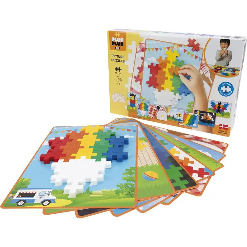 Plus-Plus Big Picture Puzzle Basic med 60 farverige BIG-brikker