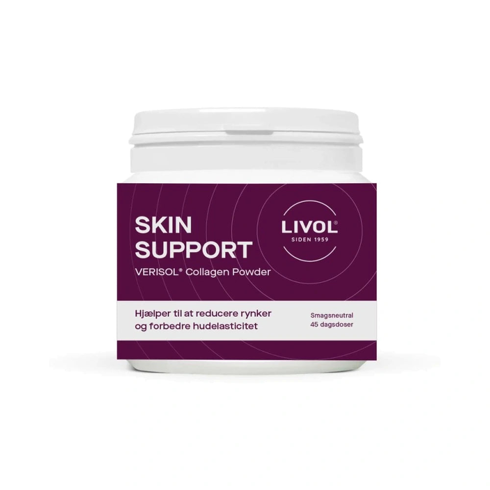 Pakning med Livol Skin Support kollagentilskud med Verisol® kollagen, 112,5 g