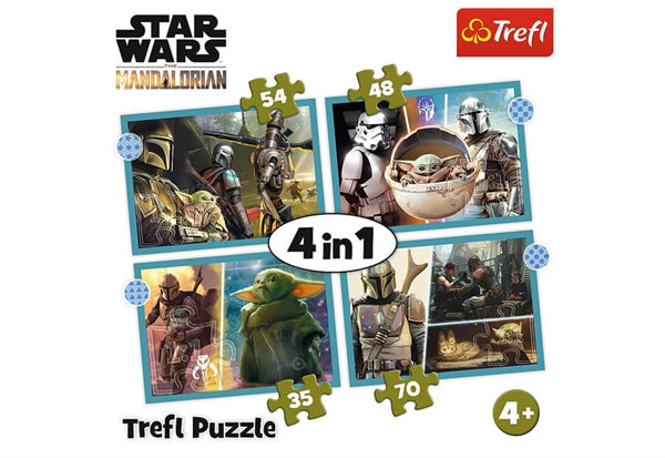 Trefl børnepuslespil med The Mandalorian, 35, 48, 54 og 70 brikker