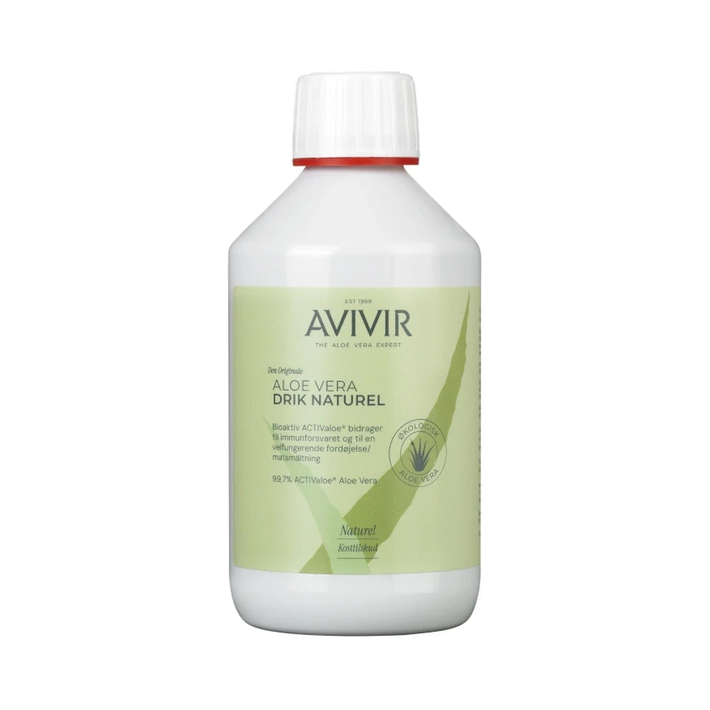 Avivir Aloe Vera drik naturel, kosttilskud med aloe vera i 300 ml