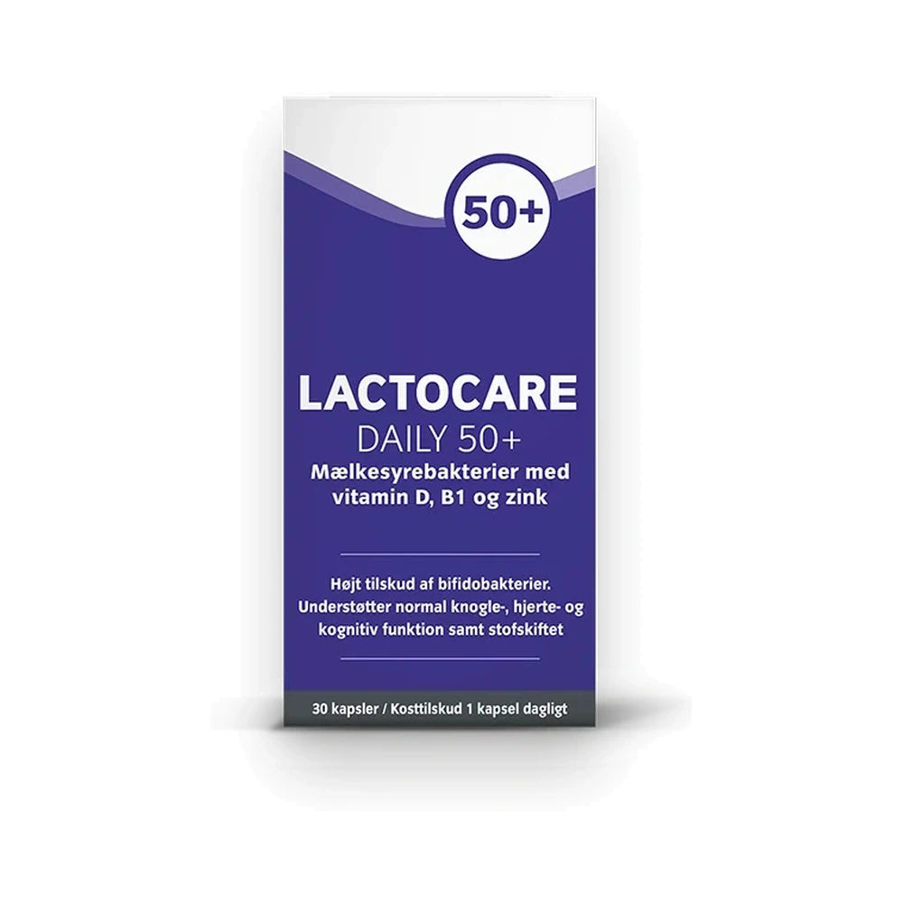 Lactocare Daily 50+ kapsler, pakning med 30 stk til kunder over 50