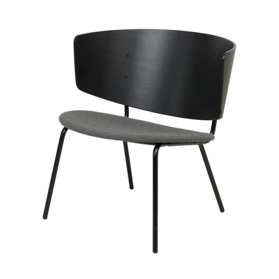 Se ferm LIVING Herman loungestol med polstret sæde sort med sæde i grå tekstil ✔ Kæmpe udvalg i ferm LIVING ✔ Hurtig levering: 1 - 2 Hverdage samt billig fragt - Varenummer: NDN-34648-02 og barcode / Ean: '5704723021841 på lager - Udsalg på Furniture - Chairs - Arm Chairs, Recliners & Sleeper Chairs Spar op til 64% - Over 1324 kendte brands på udsalg