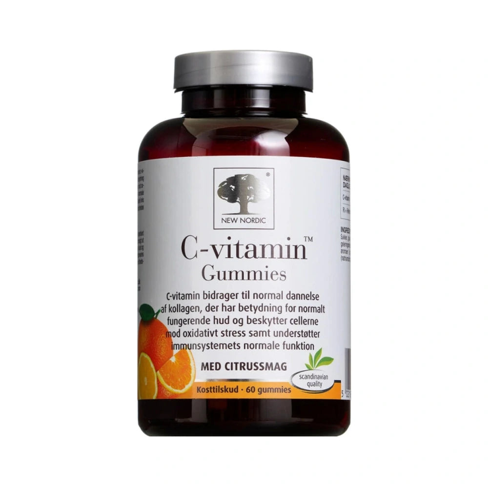 New Nordic C-vitamin Gummies, kosttilskud i gummiform, pakke med 60 stk