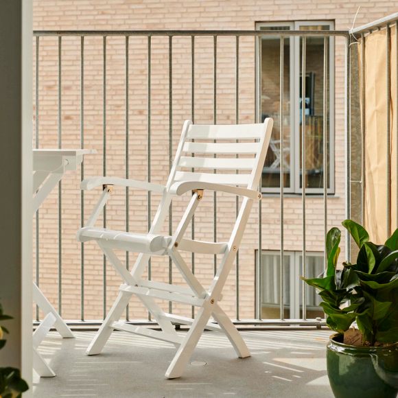 Se Dales - Armstol i hvid mahogni, foldbar ❤ Kæmpe udvalg i 3-nordic - Køb online på udsalg og tilbud lige nu ❤ Hurtig levering til lave fragtpriser - Varenummer: 3-nordic-8517 og barcode / Ean: på lager - Udsalg på Haven - Havemøbler - Siddemøbler til haven - Hvilestole Spar stort – op til 71% - Over 2.739 kendte brands på stort udsalg