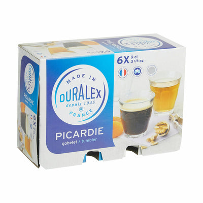 Drikkeglas sæt Duralex Picardie Ø 6,5 x 6,7 cm 90 ml 6 stk