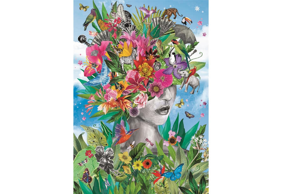 Clementoni puslespil Head in the Jungle med 500 brikker