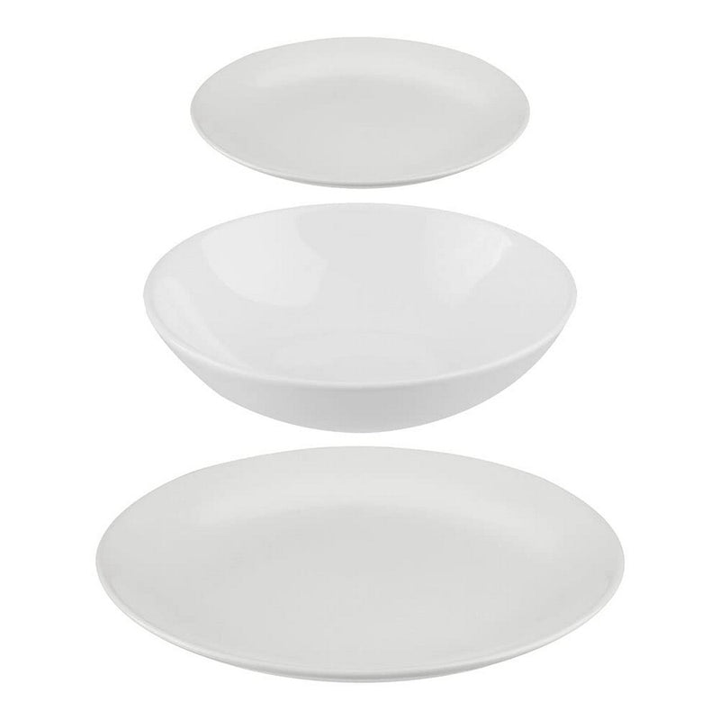 Spisestel sæt / tallerkensæt Secret de Gourmet Hvid Keramik 18 Dele
