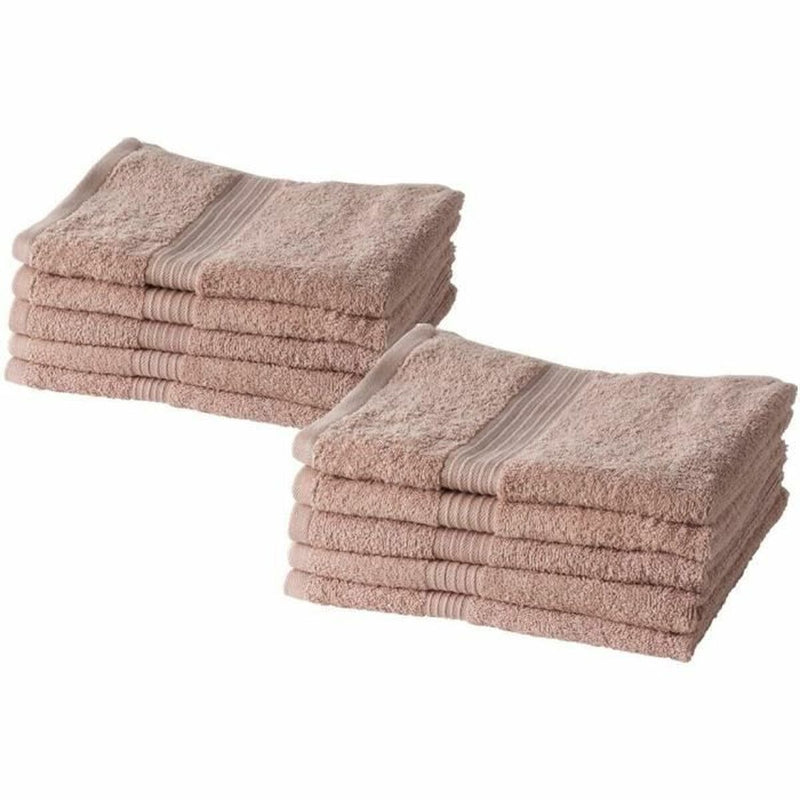 Håndklæde sæt TODAY Essential Pink 50 x 90 cm (10 enheder)