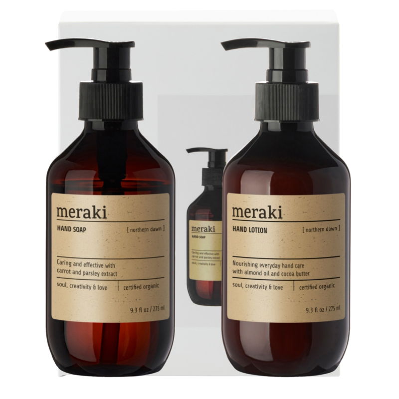 Se Meraki Northern Dawn Håndpleje Gaveæske 2 x 275 Ml ✔ Kæmpe udvalg i Meraki - Køb online på udsalg og tilbud lige nu ✔ Billig fragt • Hurtig levering - Varenummer: Barlife-1500556 og 5707644715769 på lager - Udsalg på Home - Badeværelse - Håndsæbe Spar stort – op til 59% - Over 2.739 mærker med kæmpe udsalg