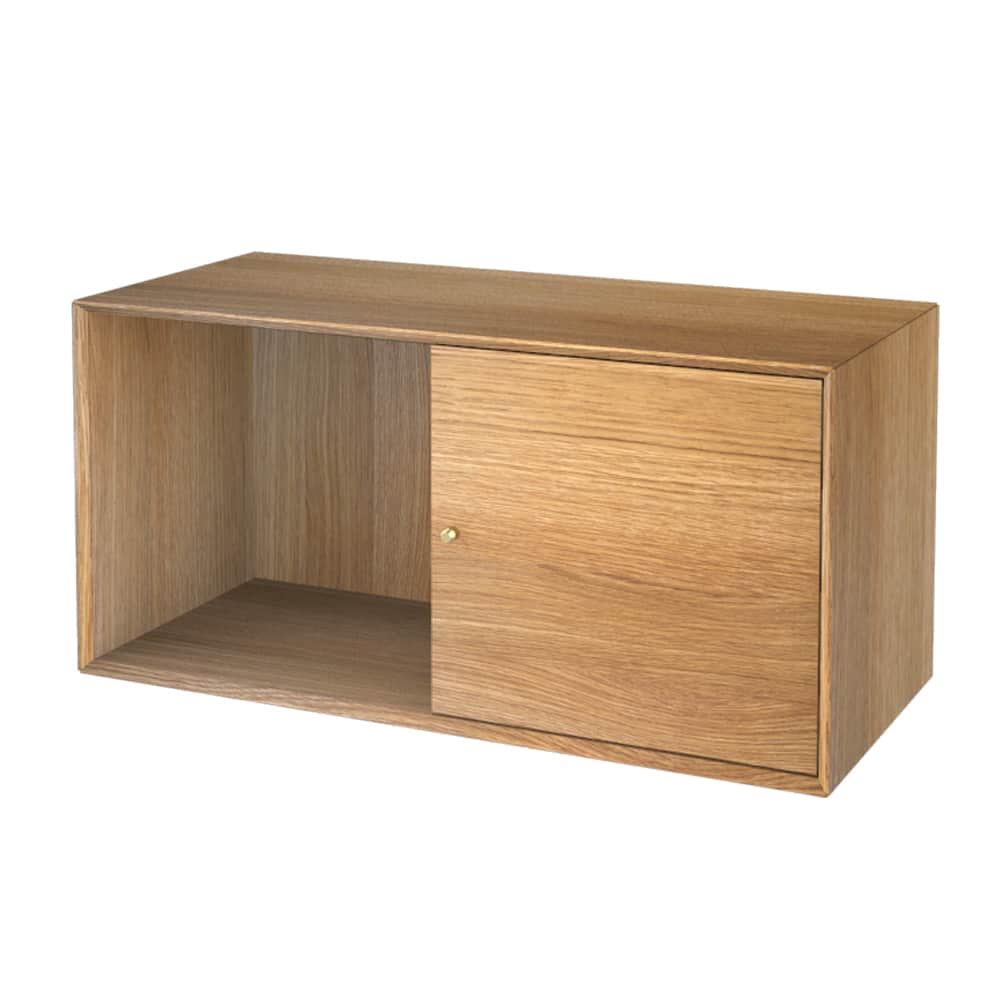 The Wood Box 3776 reol med lukket dør til højre fra Storage & Shelves