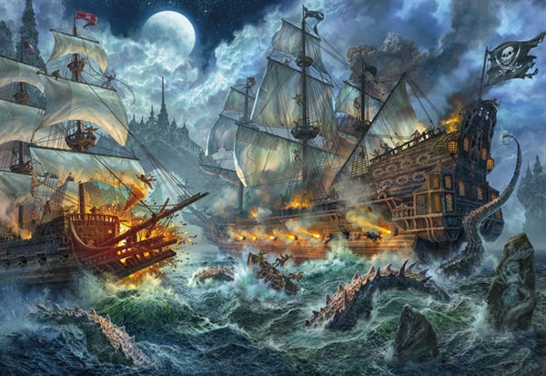 Clementoni puslespil Pirates Battle med 6000 brikker