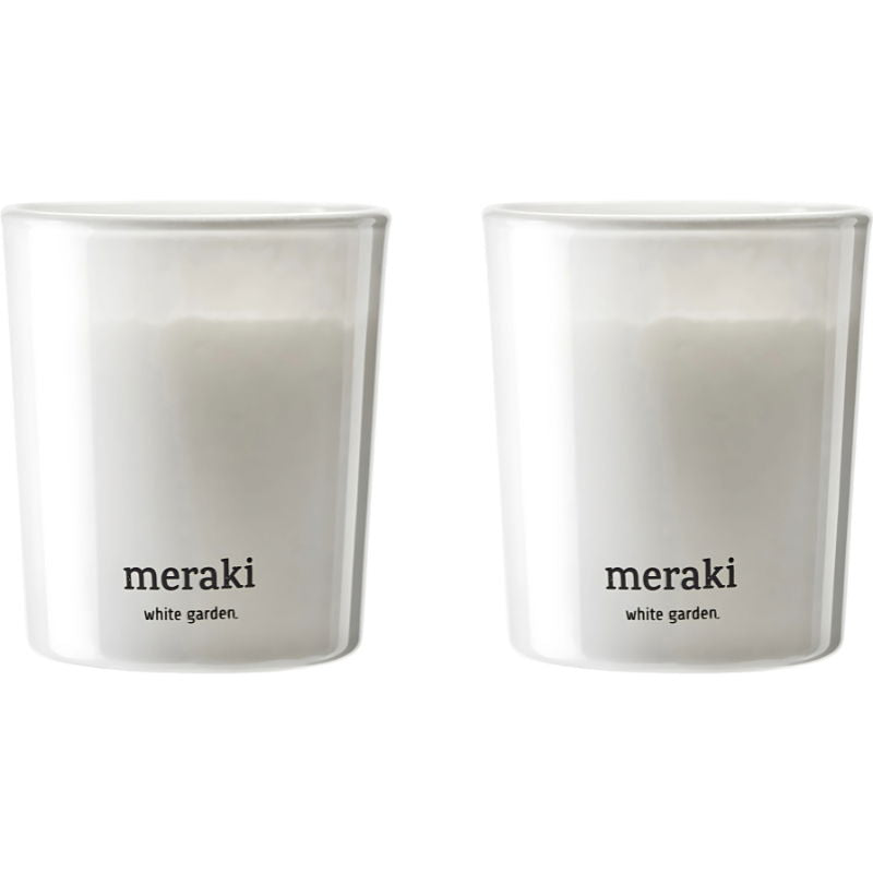 Se Meraki Duftlys, White Garden, Hvid 2 Stk. ✔ Kæmpe udvalg i Meraki - Køb online på udsalg og tilbud lige nu ✔ Billig fragt • Hurtig levering - Varenummer: Barlife-1499319 og 5707644881457 på lager - Udsalg på Home - Bolig Tilbehør - Lysestager og lys Store besparelser – op til 77% - Udsalg på mere end 2.281 populære mærker