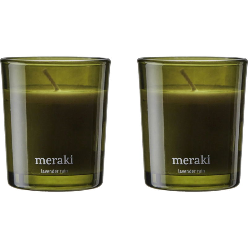 Se Meraki Duftlys, Lavender Rain, Grøn 2 Stk. ✔ Kæmpe udvalg i Meraki - Køb online på udsalg og tilbud lige nu ✔ Lav fragtpris og hurtig levering - Varenummer: Barlife-1466425 og 5707644881471 på lager - Udsalg på Home - Bolig Tilbehør - Lysestager og lys Store besparelser – op til 71% - Store besparelser på over 2.281 mærker