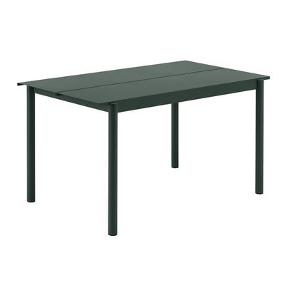Se Muuto Linear steel table bord 140x75 cm Dark Green ✔ Kæmpe udvalg i Muuto ✔ Hurtig levering: 1 - 2 Hverdage samt billig fragt - Varenummer: NDN-36903-03 og barcode / Ean: '5713294753501 på lager - Udsalg på Furniture - Tables - Kitchen & Dining Room Tables Spar op til 54% - Over 1112 kendte brands på udsalg