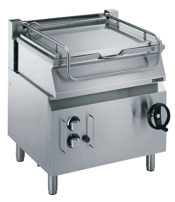 Zanussi EVO700 kipsteger på 60 liter i rustfrit stål med tiltbar pande