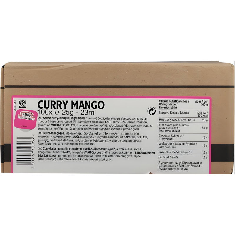 Se Heinz Karry/mangosauce Dippots 100x25 G ✔ Kæmpe udvalg i HEINZ - Køb online på udsalg og tilbud lige nu ✔ Meget billig fragt og hurtig levering - Varenummer: Barlife-1518457 og på lager - Udsalg på Höstrea Få op til 69% i rabat - Shop udsalg fra mere end 1.798 mærker