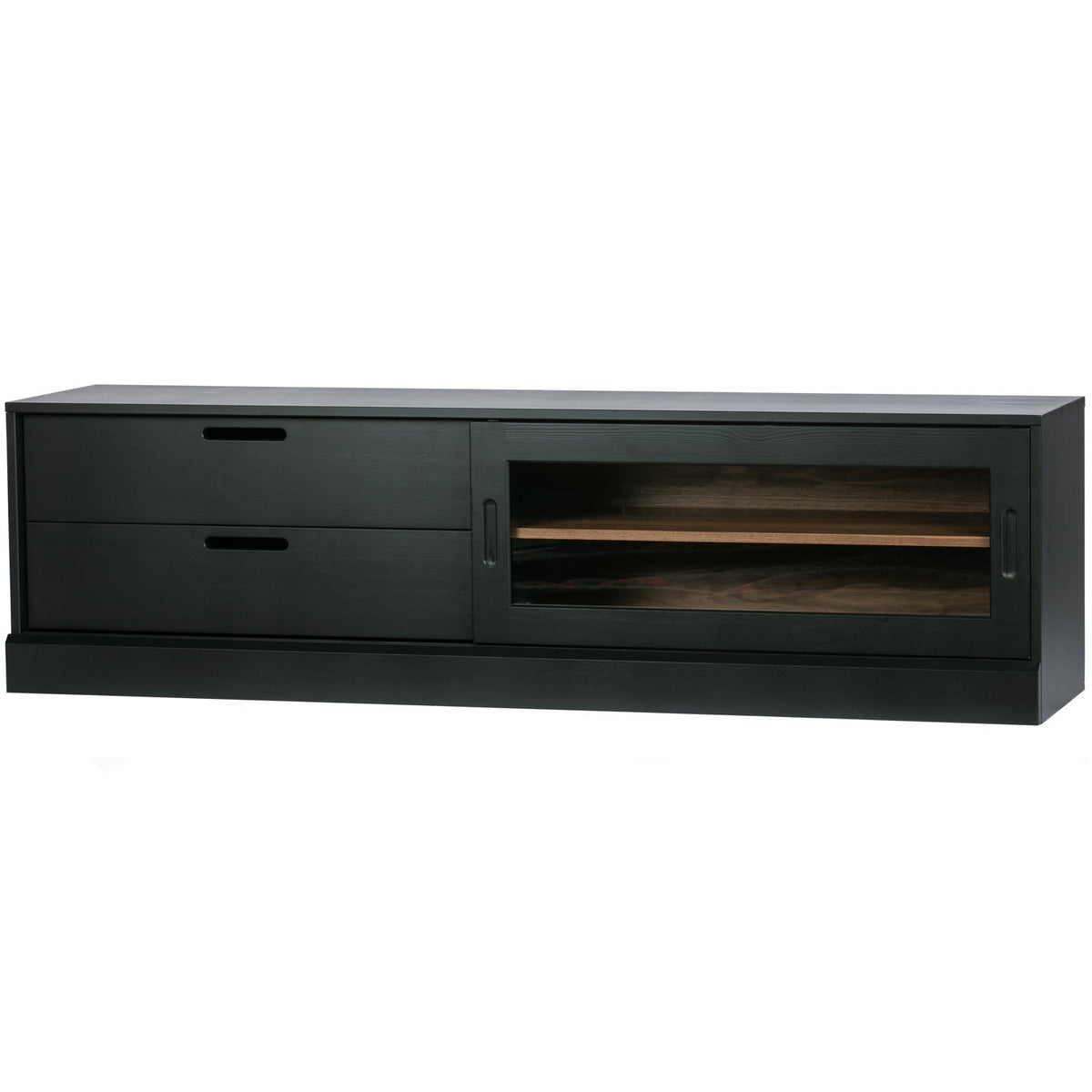 Se WOOOD - James TV-Bord Sort/Valnød FSC - 50x150x40 cm ❤ Kæmpe udvalg i WOOOD - Køb online på udsalg og tilbud lige nu ❤ Meget billig fragt og hurtig levering - Varenummer: Bolig&Haven-60858221461834 og barcode / Ean: 8714713108534 på lager - Udsalg på Op til 63% rabat - Find tilbud fra over 2.739 mærker