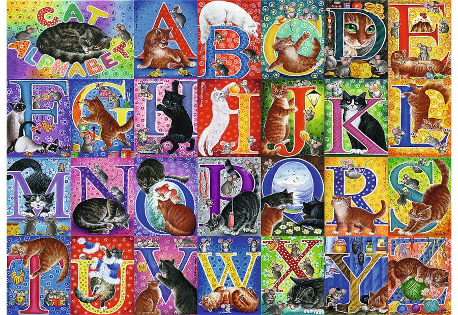 Trefl puslespil Cat's Alphabet med 500 brikker
