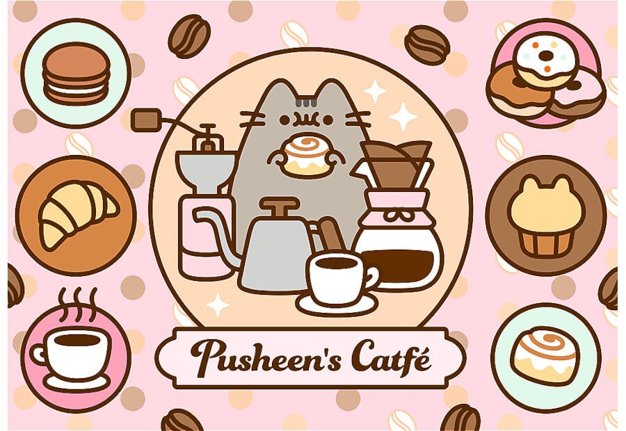 Puslespillet Pusheen's Café fra Trefl med 500 brikker