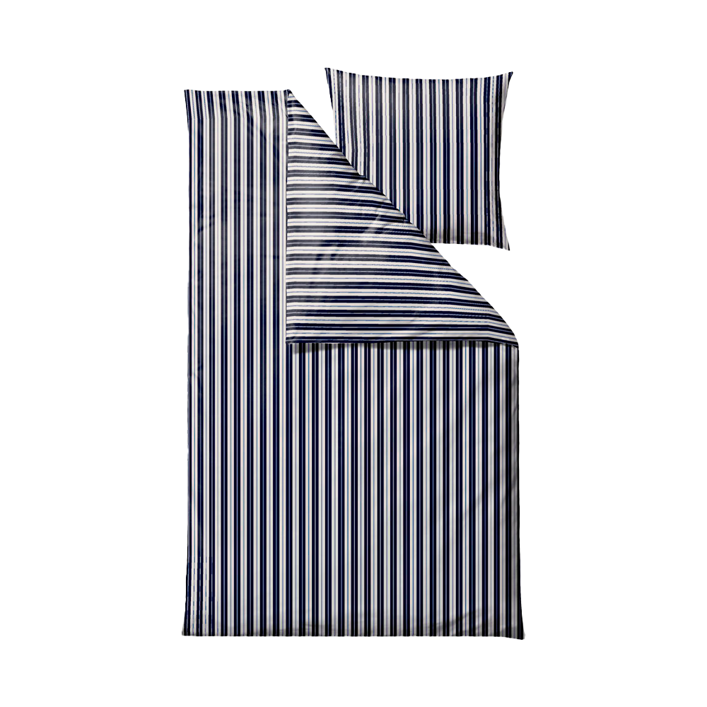 Södahl Flow sengetøj i farven Navy Blue, 140 x 200 cm