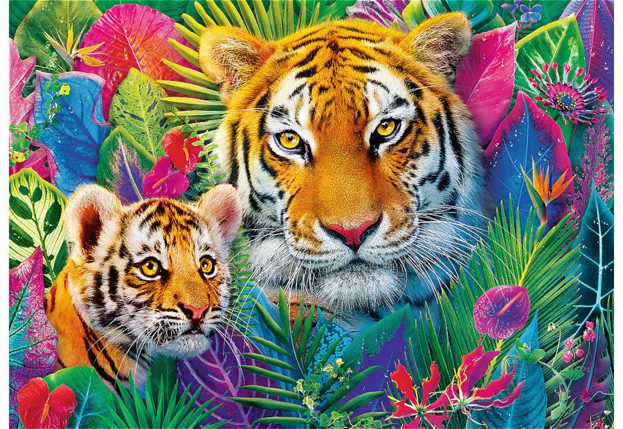 Trefl Tigers in the Jungle puslespil med 500 brikker
