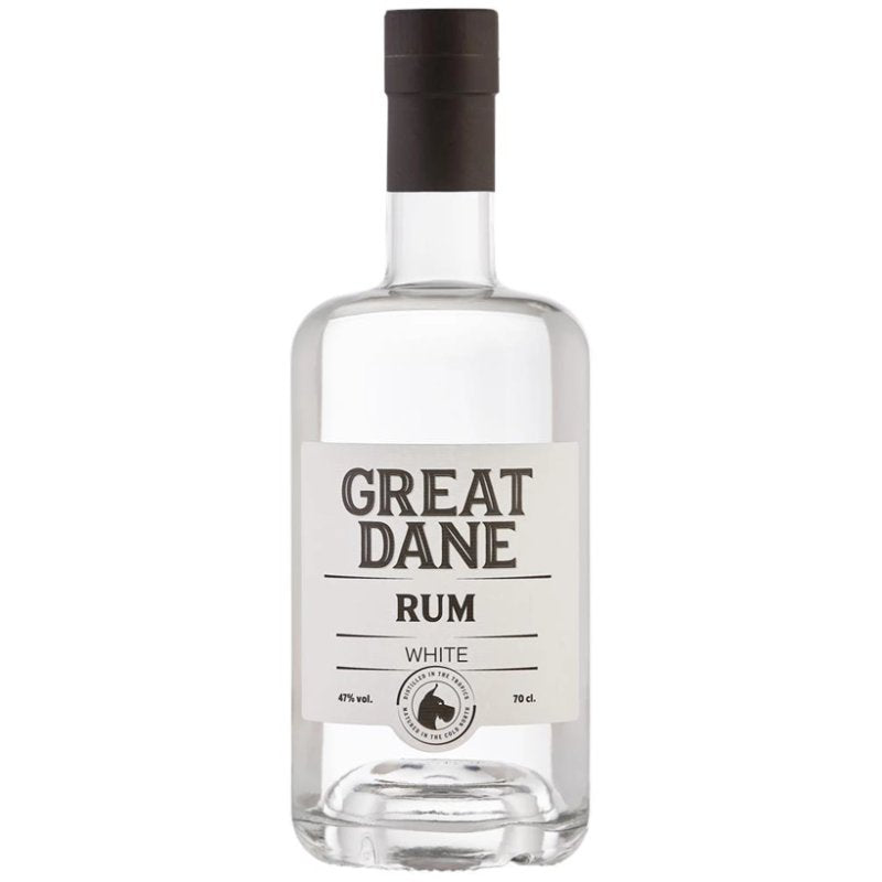 Flaske Great Dane White Rum, hvid rom på 70 cl med alkoholstyrke på 47 %