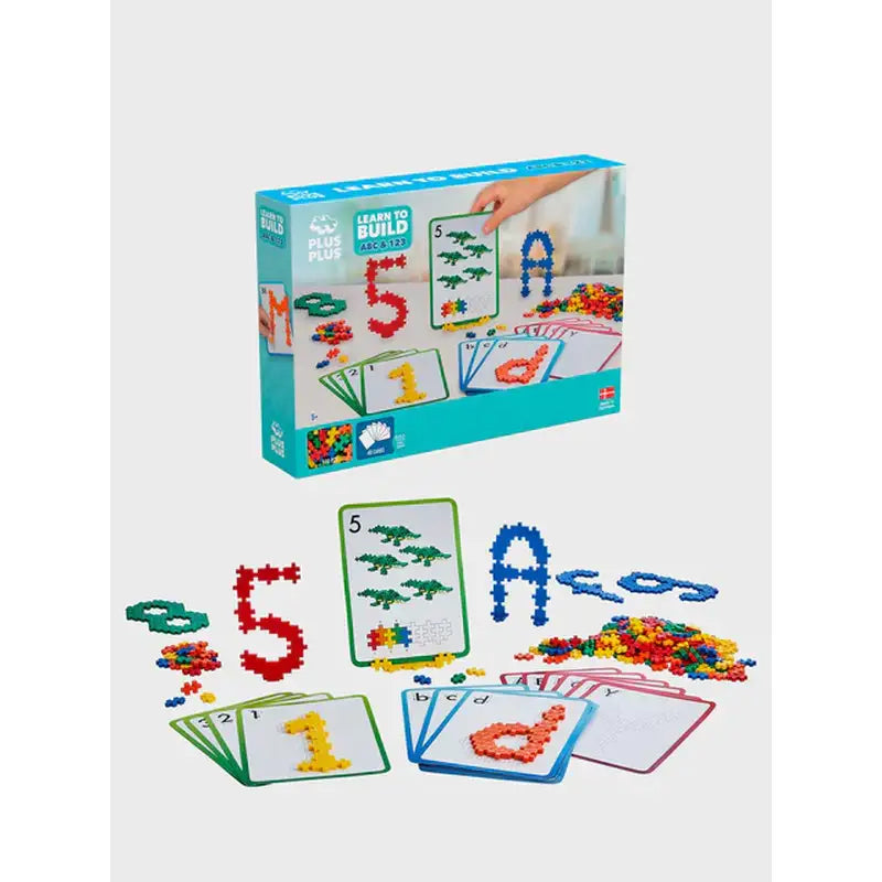 Plus-Plus Learn to Build ABC & 123 byggesæt med tal og bogstaver