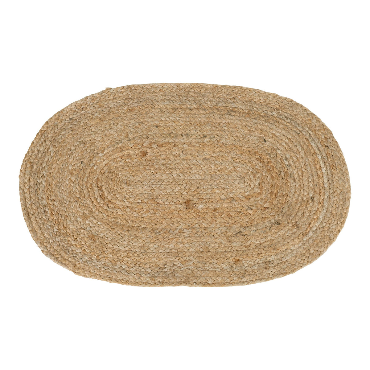 Oval Bombay dørmåtte fra House Nordic i flettet jute, natur, 50 x 80 cm